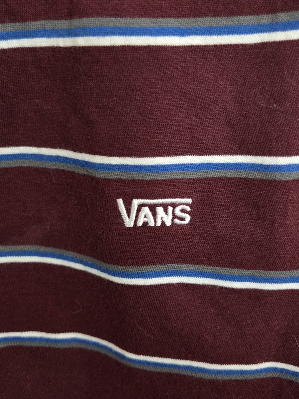Vans Striped Maroon Tank Top - Picture 2 of 5